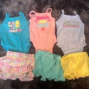 Garanimals girls 6-9 month summer lot.